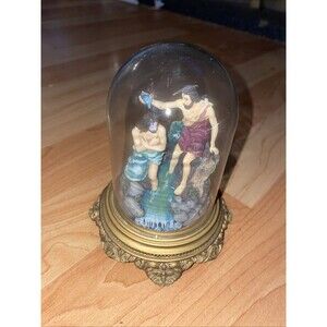 The Franklin Mint Baptism Of Christ Hand-Painted Domed Figurine Limited Edition